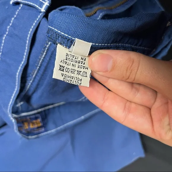 Vintage Y2k 90s Replay Blue Cargo Work Pants size 33 - Picture 13 of 14